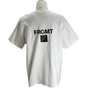 フェンディ FENDI ×FRAGMENT フロントロゴ半袖Tシャツ FY1144 ホワイト コットン メンズ 半袖Ｔシャツ