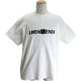 フェンディ FENDI ×FRAGMENT フロントロゴ半袖Tシャツ FY1144 ホワイト コットン メンズ 半袖Ｔシャツ