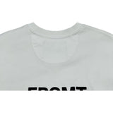 フェンディ FENDI ×FRAGMENT フロントロゴ半袖Tシャツ FY1144 ホワイト コットン メンズ 半袖Ｔシャツ
