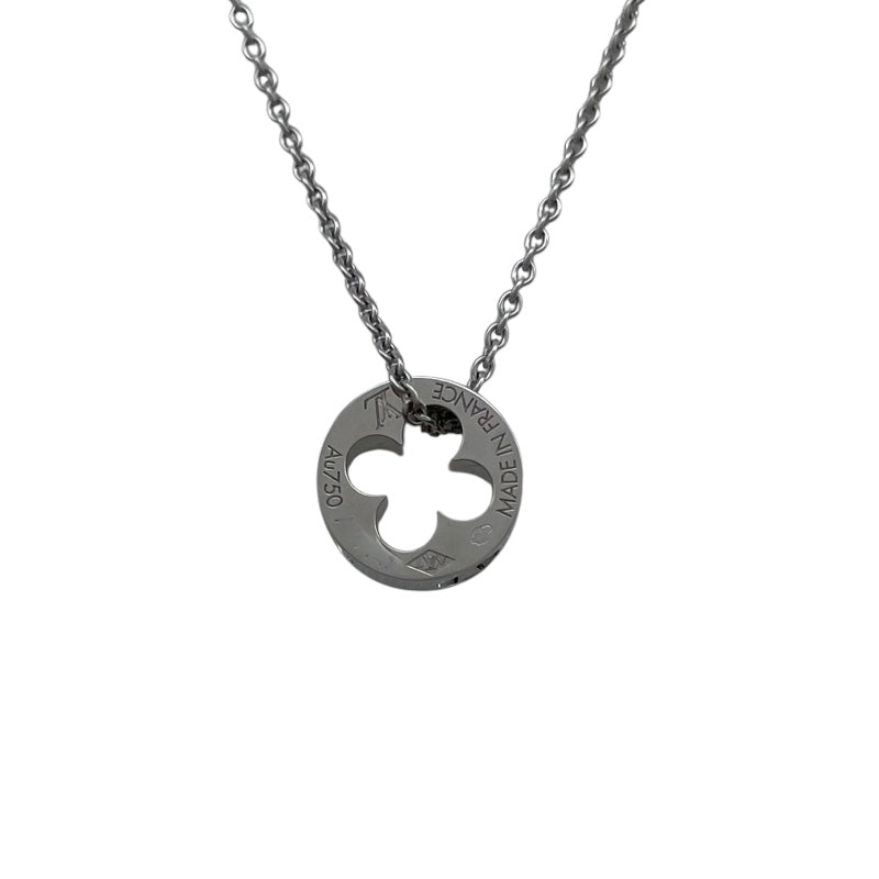 ルイ・ヴィトン LOUIS VUITTON パンダンティフ アンプラント ネックレス ホワイトゴールド Au750 ジュエリー