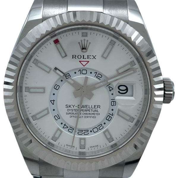 ロレックス ROLEX スカイドゥエラー 326934 ホワイト K18WG×SS 自動巻き メンズ 腕時計