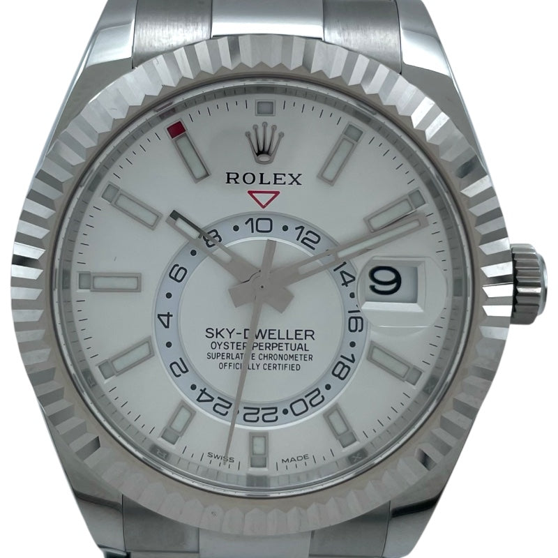 ロレックス ROLEX スカイドゥエラー 326934 ホワイト K18WG×SS 自動巻き メンズ 腕時計