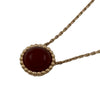 ヴァンクリーフ＆アーペル Van Cleef & Arpels ペルレ クルール ネックレス ピンクゴールド Au750 カーネリアン ジュエリー