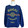 グッチ GUCCI ロゴプリントスウェットシャツ 626990 ネイビー コットン メンズ スウェット