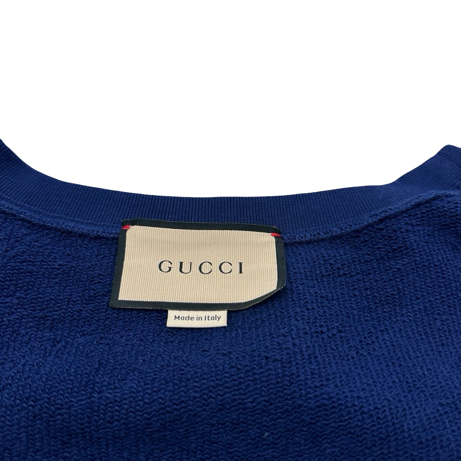 グッチ GUCCI ロゴプリントスウェットシャツ 626990 ネイビー コットン
