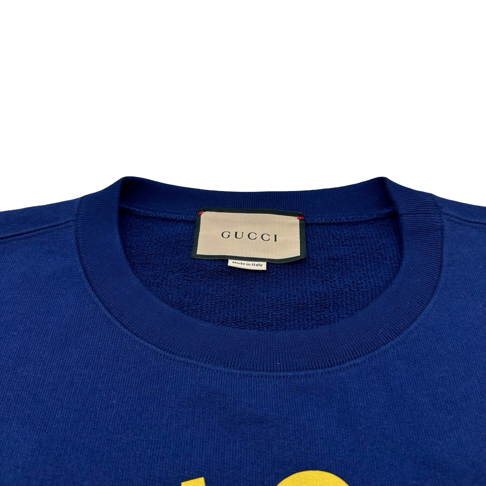 グッチ GUCCI ロゴプリントスウェットシャツ 626990 ネイビー コットン