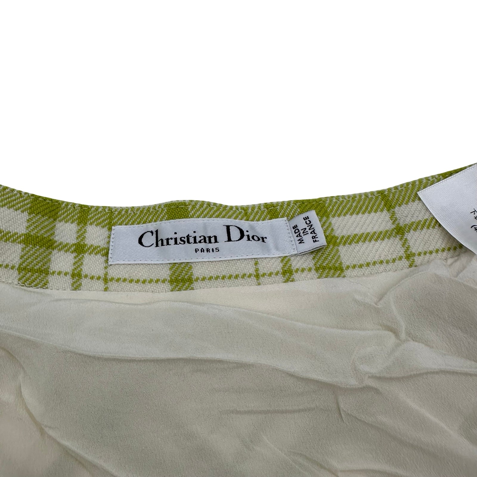 クリスチャン・ディオール Christian Dior チェックパターンベルテッド