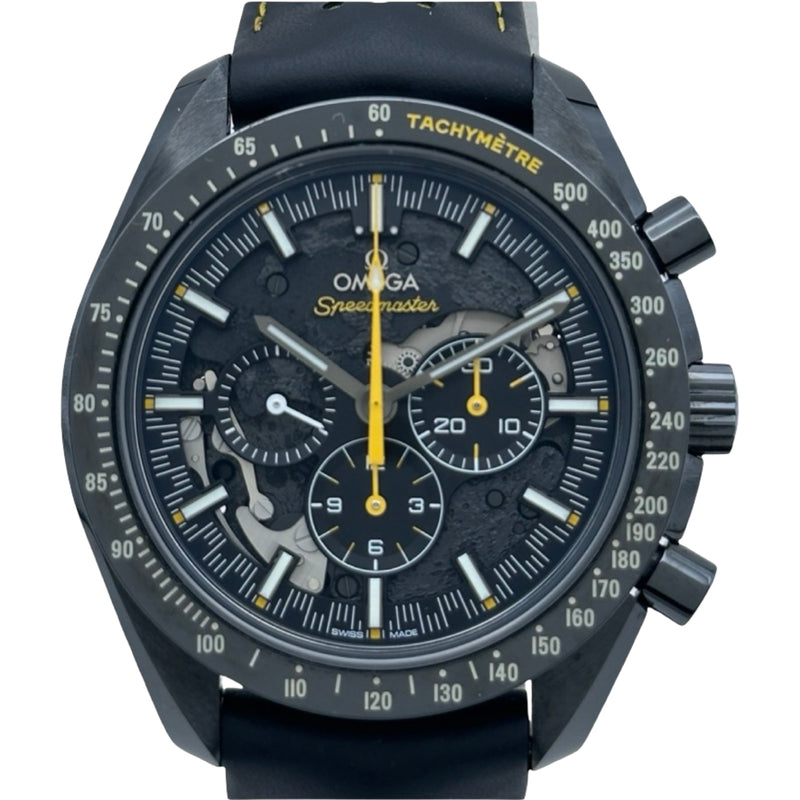 OMEGA Speedmaster スウォッチ製 クロノグラフ オメガ OMEGA スピードマスター ムーンウォッチ クロノグラフ ダーク