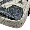 シャネル CHANEL カメリアショルダー A57273 25番台 ブラック/ベージュ シルバー金具 ビニール レディース ショルダーバッグ