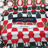ルイ・ヴィトン LOUIS VUITTON LVロゴ総柄長袖シャツ HMS82W レッド ポリエステル メンズ 長袖シャツ