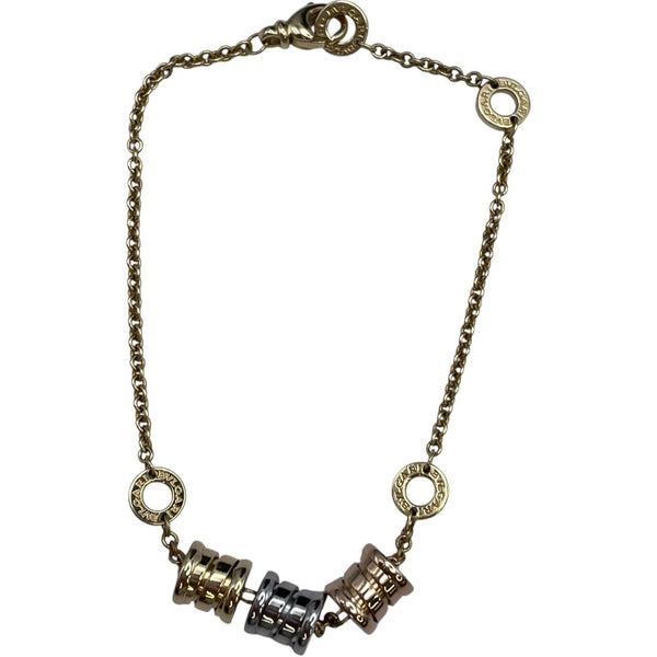 ブルガリ BVLGARI ビーゼロワンエレメントブレス ゴールド/ホワイトゴールド/ピンクゴールド Au750 ジュエリー