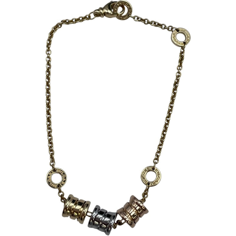 ブルガリ BVLGARI ビーゼロワンエレメントブレス ゴールド/ホワイトゴールド/ピンクゴールド Au750 ジュエリー