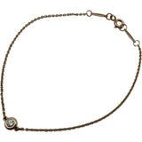ティファニー TIFFANY＆CO バイザヤードブレスレット ピンクゴールド K18PG ダイアモンド ジュエリー