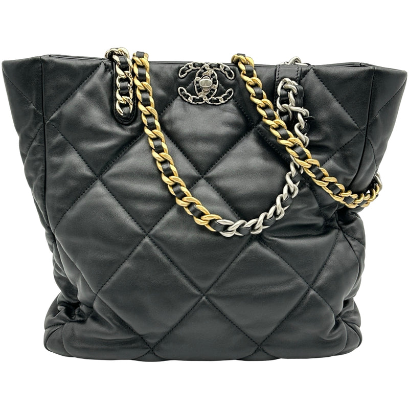 シャネル CHANEL CHANEL19 チェーントートバッグ AS3519 ブラック