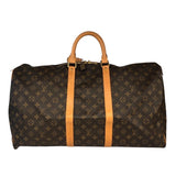 ルイ・ヴィトン LOUIS VUITTON ｷｰﾎﾟﾙ55 M41424 ブラウン/ゴールド金具 PVC モノグラムキャンパス ユニセックス ボストンバッグ