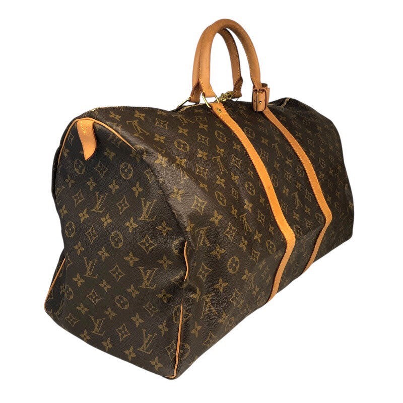 ルイ・ヴィトン LOUIS VUITTON ｷｰﾎﾟﾙ55 M41424 ブラウン/ゴールド金具 PVC モノグラムキャンパス ユニセックス ボストンバッグ