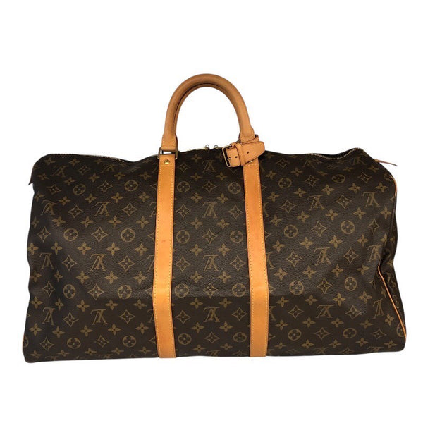 ルイ・ヴィトン LOUIS VUITTON ｷｰﾎﾟﾙ55 M41424 ブラウン/ゴールド金具 PVC モノグラムキャンパス ユニセックス ボストンバッグ