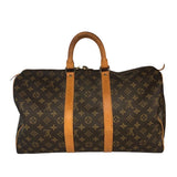 ルイ・ヴィトン LOUIS VUITTON ｷｰﾎﾟﾙ45 M41428 ブラウン/ゴールド金具 PVCコーティングキャンバス モノグラムキャンパス ユニセックス ボストンバッグ
