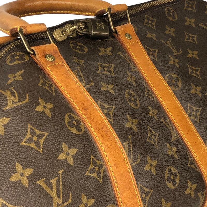 ルイ・ヴィトン LOUIS VUITTON ｷｰﾎﾟﾙ45 M41428 ブラウン/ゴールド金具 PVCコーティングキャンバス モノグラムキャンパス ユニセックス ボストンバッグ