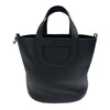 エルメス HERMES インザループ23 W刻 ブラック シルバー金具 トリヨンクレマンス/スイフト レディース ハンドバッグ