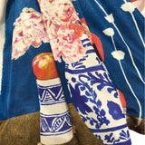 プラダ PRADA Fructidor　プリントロングフレアスカート P175HC ブラック シルク レディース ロングスカート