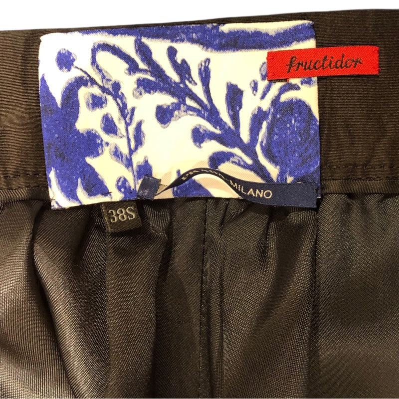 プラダ PRADA Fructidor　プリントロングフレアスカート P175HC ブラック シルク レディース ロングスカート