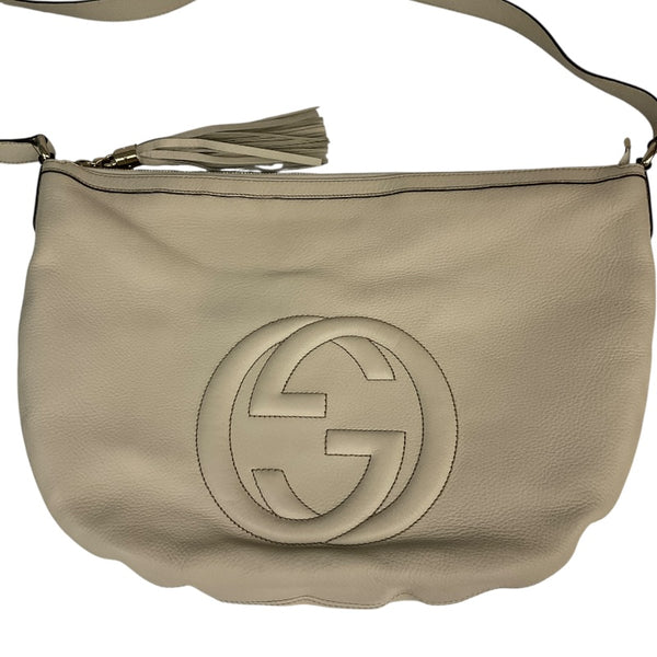 グッチ GUCCI ｿｰﾎｰ ｼｮﾙﾀﾞｰﾊﾞｯｸﾞ 225175 アイボリー ﾚｻﾞｰ メンズ ショルダーバッグ