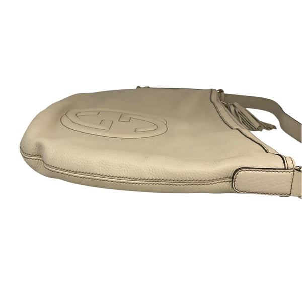 グッチ GUCCI ｿｰﾎｰ ｼｮﾙﾀﾞｰﾊﾞｯｸﾞ 225175 アイボリー ﾚｻﾞｰ メンズ ショルダーバッグ