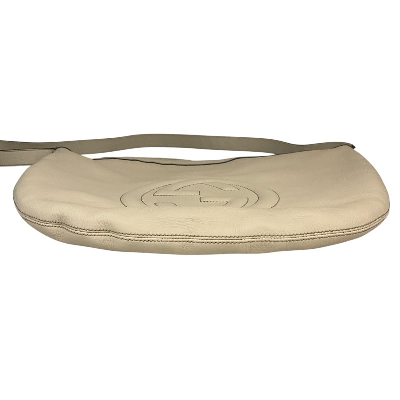 グッチ GUCCI ｿｰﾎｰ ｼｮﾙﾀﾞｰﾊﾞｯｸﾞ 225175 アイボリー ﾚｻﾞｰ メンズ ショルダーバッグ