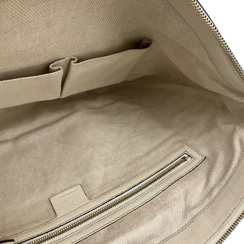 グッチ GUCCI ｿｰﾎｰ ｼｮﾙﾀﾞｰﾊﾞｯｸﾞ 225175 アイボリー ﾚｻﾞｰ メンズ ショルダーバッグ