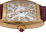 フランク・ミュラー FRANCK MULLER トノウカーベックス レリーフ  2252B ホワイトシェル K18PG レディース 腕時計