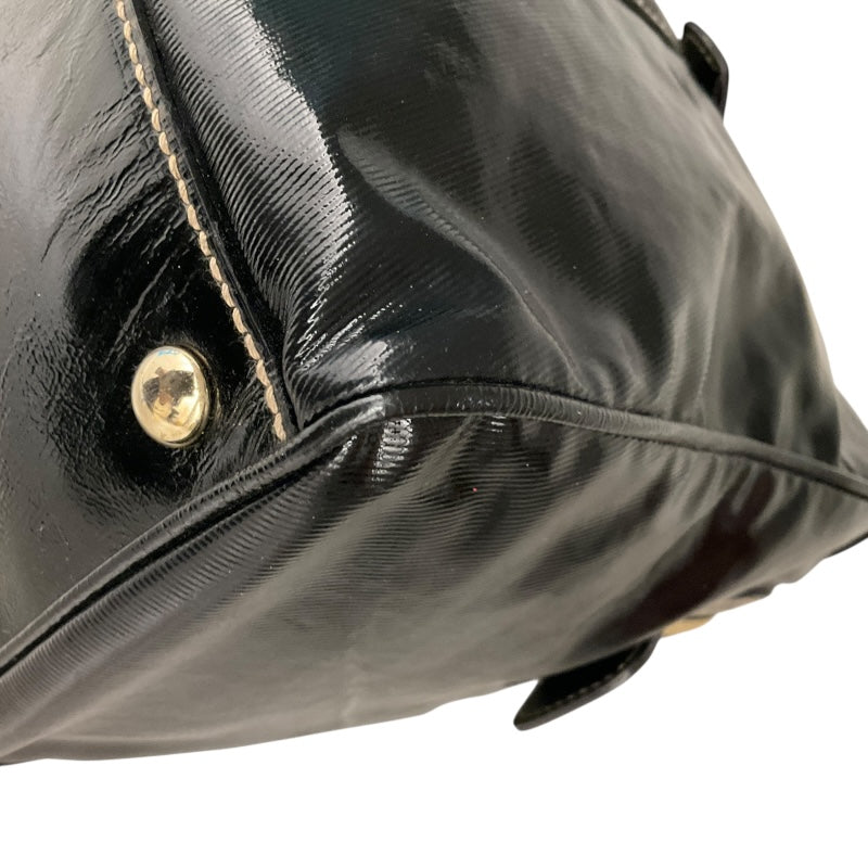 グッチ GUCCI ｲﾝﾀｰﾛｯｷﾝｸﾞG ｽﾓｰﾙﾎﾞｽﾄﾝﾊﾞｯｸﾞ 170010 ブラック エナメル