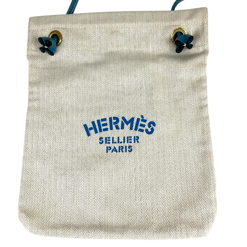 エルメス HERMES アリーヌPM ベージュ トワル レディース ショルダーバッグ