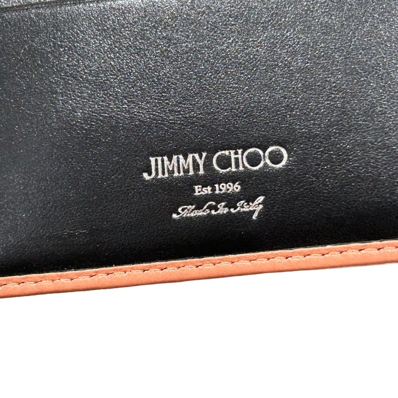 ジミーチュウ JIMMY CHOO パスケース ピンク レザー レディース パス ...