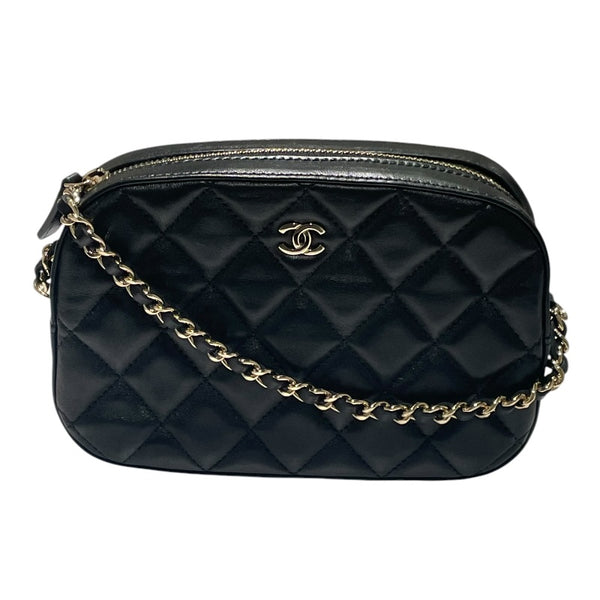 シャネル CHANEL ミニミニ マトラッセ カメラバッグ AP2287 ブラック