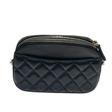 シャネル CHANEL ミニミニ マトラッセ カメラバッグ AP2287 ブラック ラムスキン レディース ショルダーバッグ