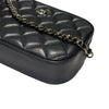 シャネル CHANEL ミニミニ マトラッセ カメラバッグ AP2287 ブラック ラムスキン レディース ショルダーバッグ