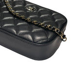シャネル CHANEL ミニミニ マトラッセ カメラバッグ AP2287 ブラック ラムスキン レディース ショルダーバッグ