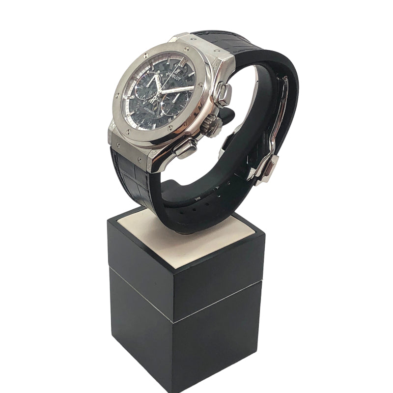 ウブロ HUBLOT クラシック・フュージョン アエロ・フュージョン オールホワイト 525.NE.0127.LR ホワイト、シルバー チタン 自動巻き メンズ 腕時計