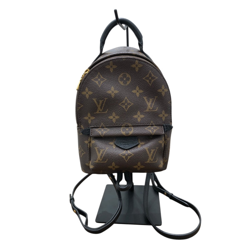 ルイ・ヴィトン LOUIS VUITTON ﾊﾟｰﾑｽﾌﾟﾘﾝｸﾞｽ･ﾊﾞｯｸﾊﾟｯｸMINI M44873 ブラウン/ゴールド金具 PVCコーティングキャンバス レディース リュック・デイパック