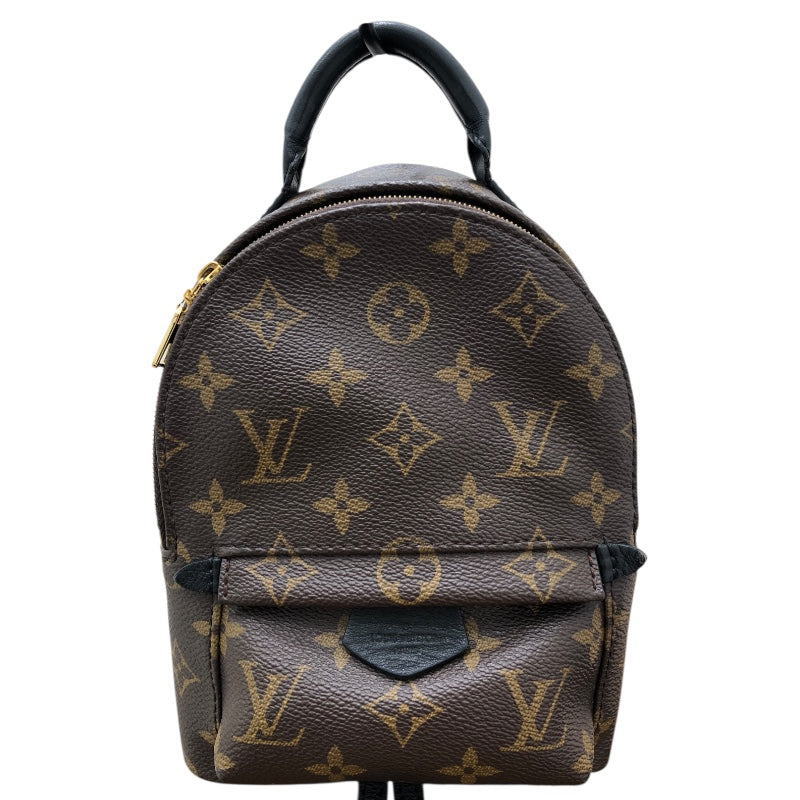 ルイ・ヴィトン LOUIS VUITTON ﾊﾟｰﾑｽﾌﾟﾘﾝｸﾞｽ･ﾊﾞｯｸﾊﾟｯｸMINI M44873 ブラウン/ゴールド金具 PVCコーティングキャンバス レディース リュック・デイパック