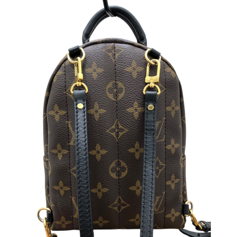 ルイ・ヴィトン LOUIS VUITTON ﾊﾟｰﾑｽﾌﾟﾘﾝｸﾞｽ･ﾊﾞｯｸﾊﾟｯｸMINI M44873 ブラウン/ゴールド金具 PVCコーティングキャンバス レディース リュック・デイパック