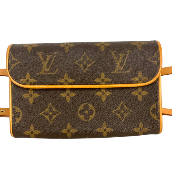 ルイ・ヴィトン LOUIS VUITTON ポシェット・フロランティーヌ M51855 ブラウン PVCコーティングキャンバス モノグラムキャンパス レディース ウエストバッグ