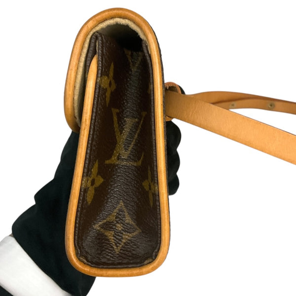 ルイ・ヴィトン LOUIS VUITTON ポシェット・フロランティーヌ M51855 ブラウン PVCコーティングキャンバス モノグラムキャンパス レディース ウエストバッグ