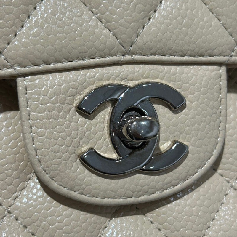 シャネル CHANEL マトラッセ25 A01112 ベージュ/SV金具 キャビアスキン