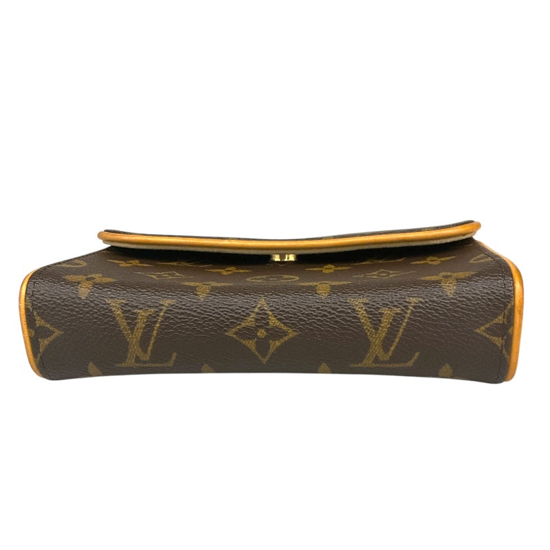 ルイ・ヴィトン LOUIS VUITTON ポシェット・フロランティーヌ M51855 ブラウン PVCコーティングキャンバス モノグラムキャンパス レディース ウエストバッグ