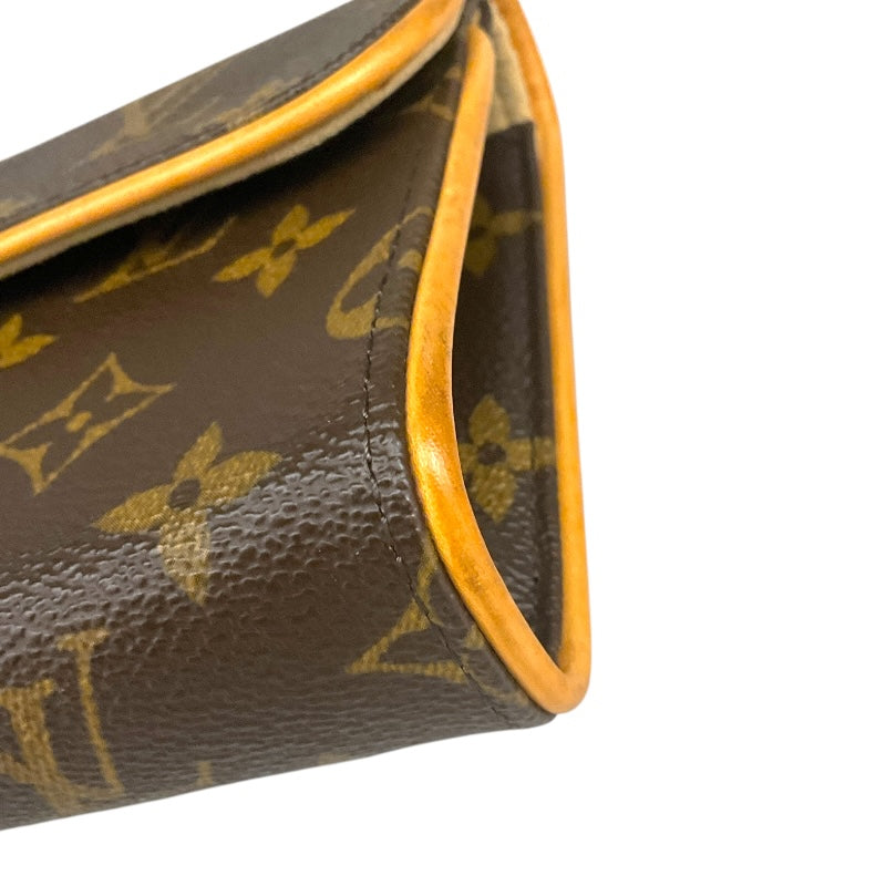 ルイ・ヴィトン LOUIS VUITTON ポシェット・フロランティーヌ M51855 ブラウン PVCコーティングキャンバス モノグラムキャンパス レディース ウエストバッグ