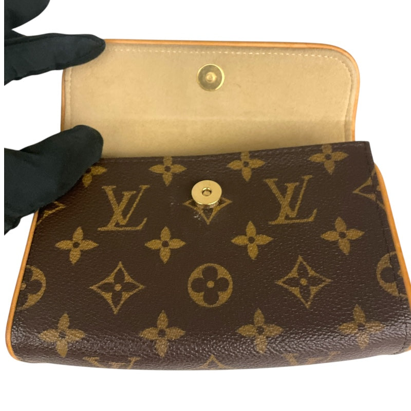 ルイ・ヴィトン LOUIS VUITTON ポシェット・フロランティーヌ M51855 ブラウン PVCコーティングキャンバス モノグラムキャンパス レディース ウエストバッグ
