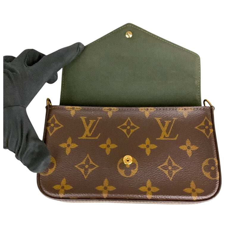 ルイ・ヴィトン LOUIS VUITTON ミュルティ・ポシェット・フェリシー ブラウン モノグラム レディース ショルダーバッグ