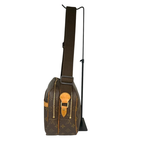ルイ・ヴィトン LOUIS VUITTON リポーターPM M45254 ブラウン PVCコーティングキャンバス モノグラム ユニセックス ショルダーバッグ